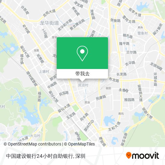 中国建设银行24小时自助银行地图