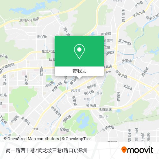 简一路西十巷/黄龙坡三巷(路口)地图