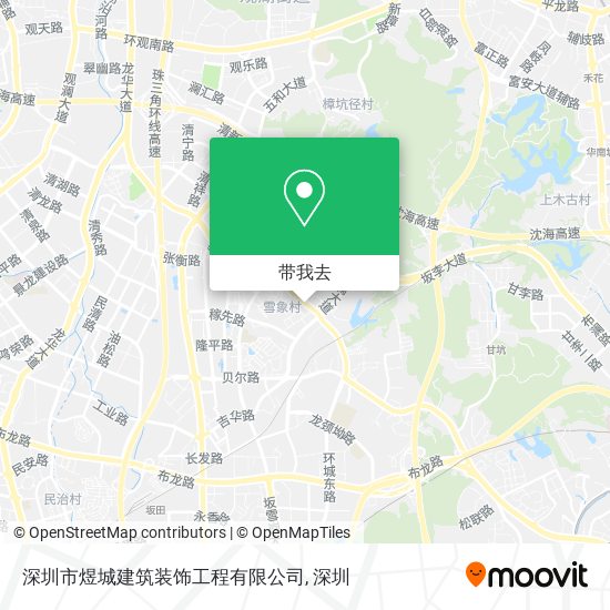 深圳市煜城建筑装饰工程有限公司地图