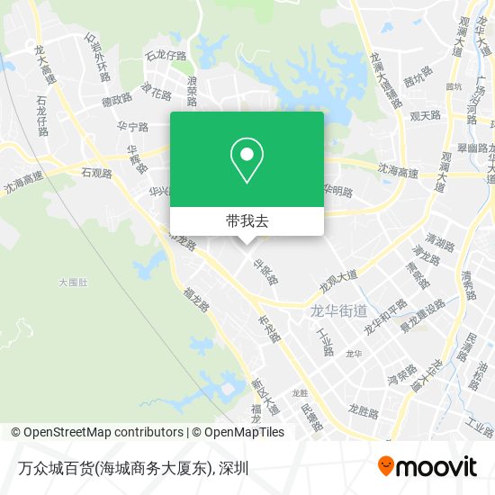 万众城百货(海城商务大厦东)地图