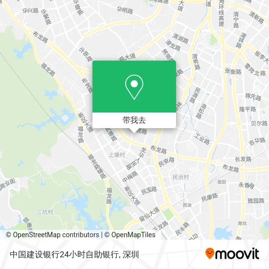 中国建设银行24小时自助银行地图