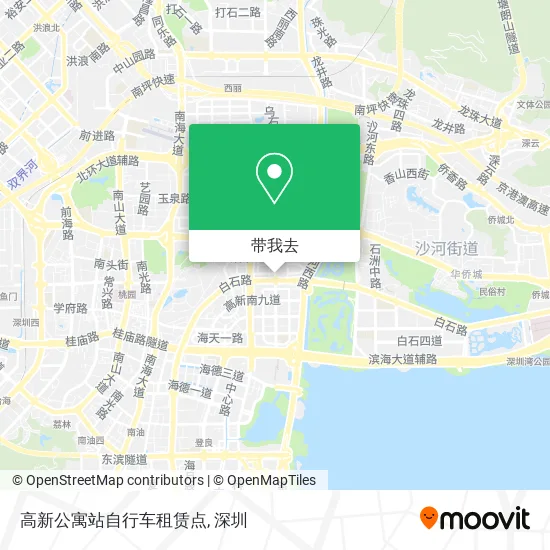 高新公寓站自行车租赁点地图