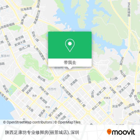 陕西足康坊专业修脚房(丽景城店)地图