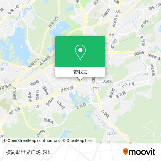 横岗新世界广场地图