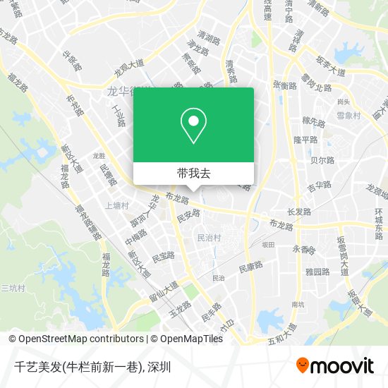 千艺美发(牛栏前新一巷)地图
