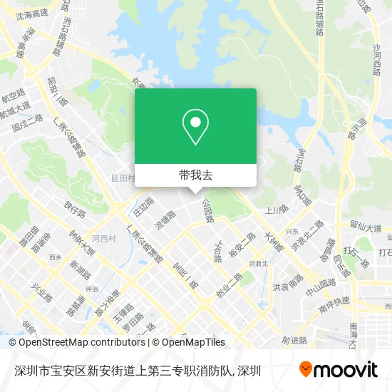 深圳市宝安区新安街道上第三专职消防队地图