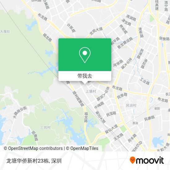 龙塘华侨新村23栋地图