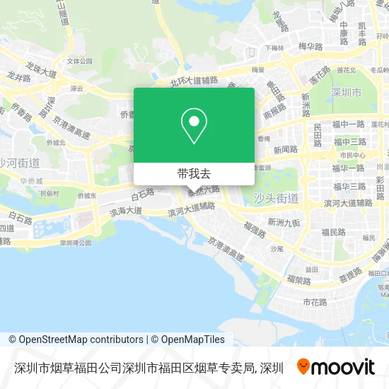 深圳市烟草福田公司深圳市福田区烟草专卖局地图