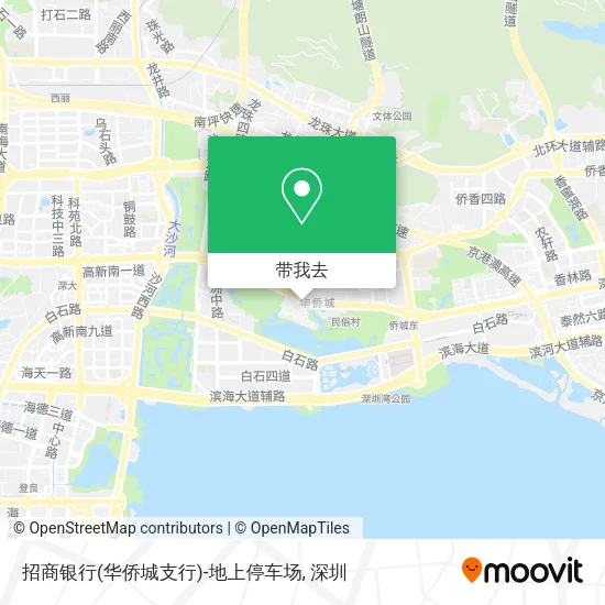 招商银行(华侨城支行)-地上停车场地图