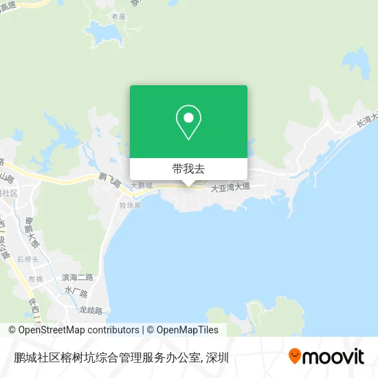 鹏城社区榕树坑综合管理服务办公室地图
