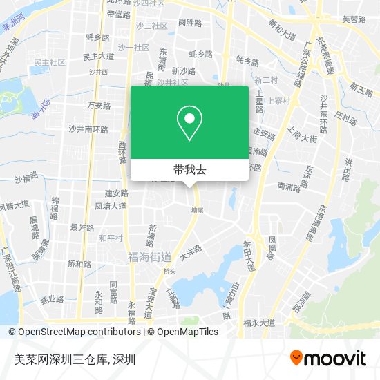 美菜网深圳三仓库地图