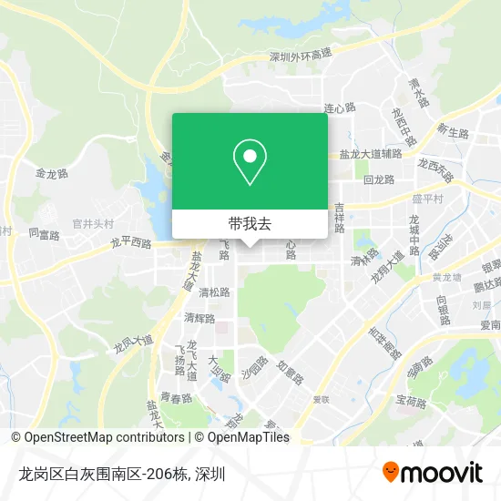 龙岗区白灰围南区-206栋地图