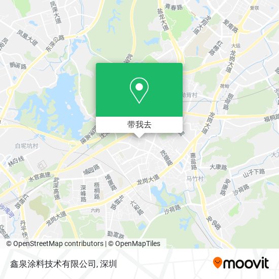 鑫泉涂料技术有限公司地图