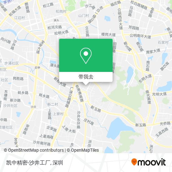 凯中精密-沙井工厂地图