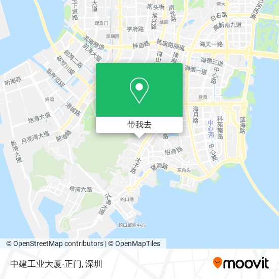 中建工业大厦-正门地图