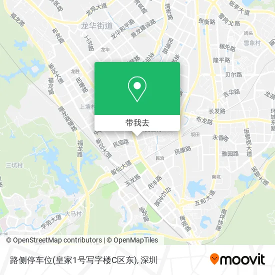 路侧停车位(皇家1号写字楼C区东)地图