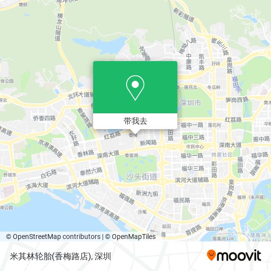 米其林轮胎(香梅路店)地图