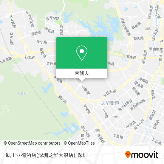 凯里亚德酒店(深圳龙华大浪店)地图