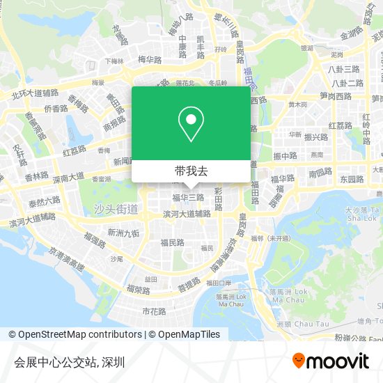 会展中心公交站地图