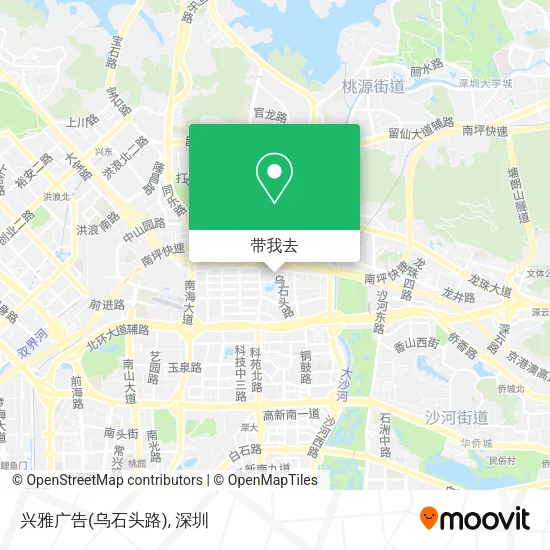 兴雅广告(乌石头路)地图