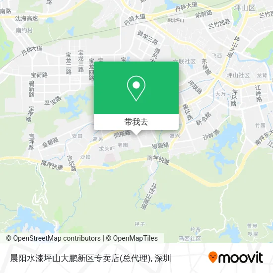 晨阳水漆坪山大鹏新区专卖店(总代理)地图