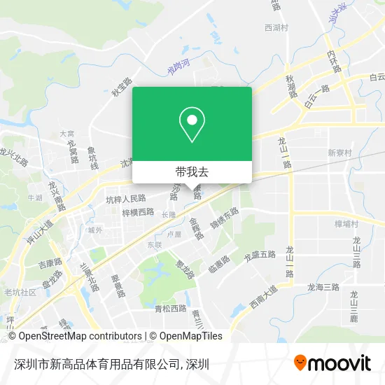 深圳市新高品体育用品有限公司地图