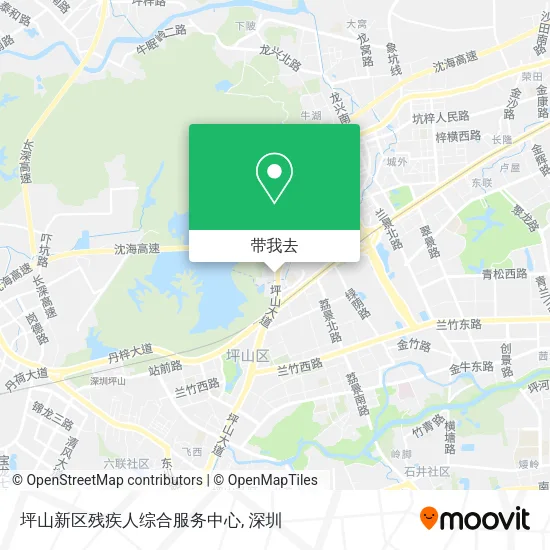 坪山新区残疾人综合服务中心地图