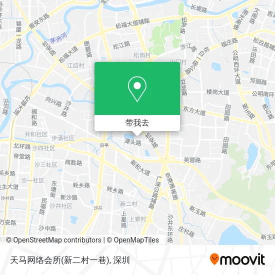 天马网络会所(新二村一巷)地图