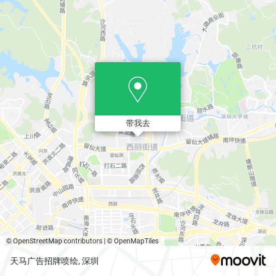 天马广告招牌喷绘地图