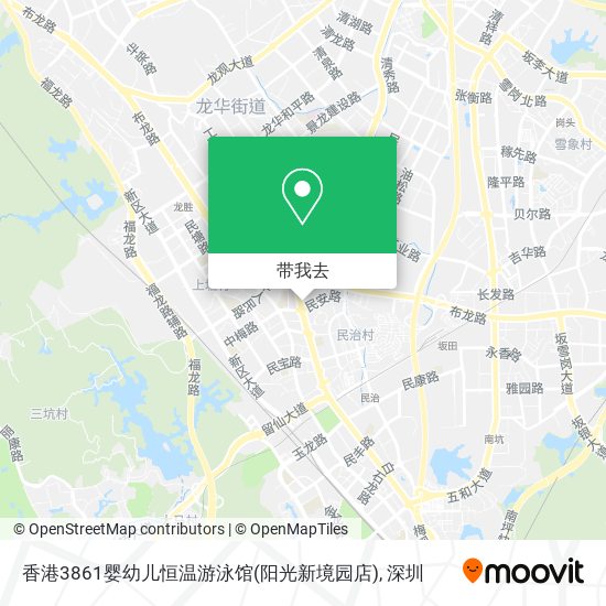 香港3861婴幼儿恒温游泳馆(阳光新境园店)地图