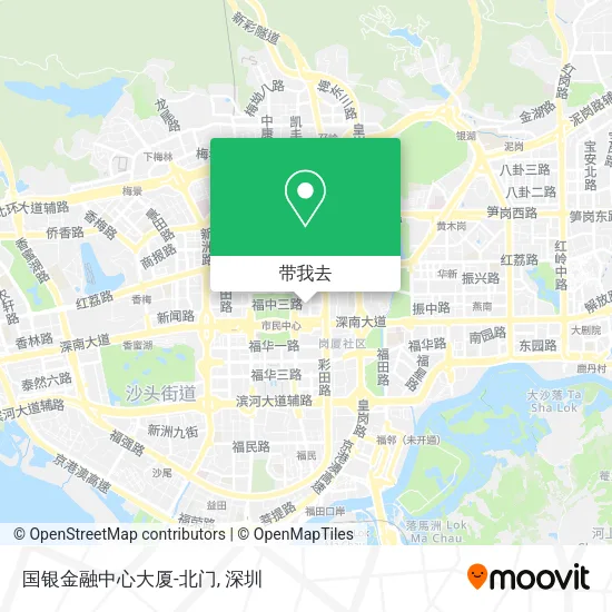 国银金融中心大厦-北门地图