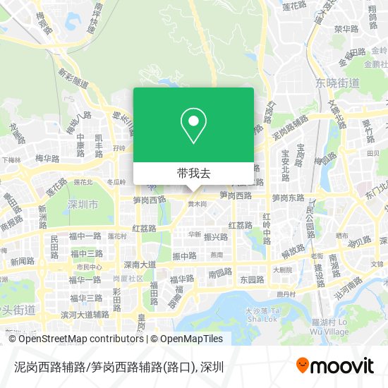 泥岗西路辅路/笋岗西路辅路(路口)地图