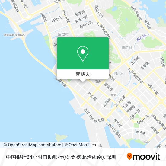 中国银行24小时自助银行(松茂·御龙湾西南)地图