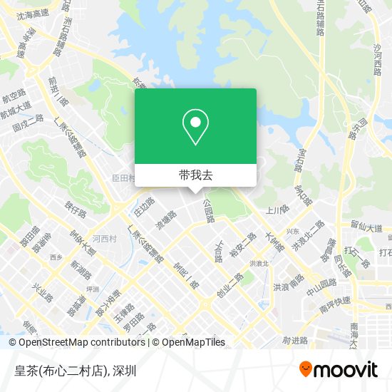皇茶(布心二村店)地图