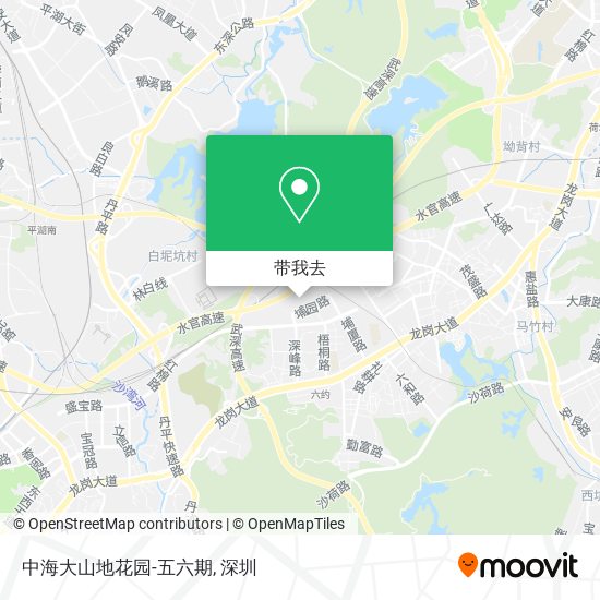 中海大山地花园-五六期地图