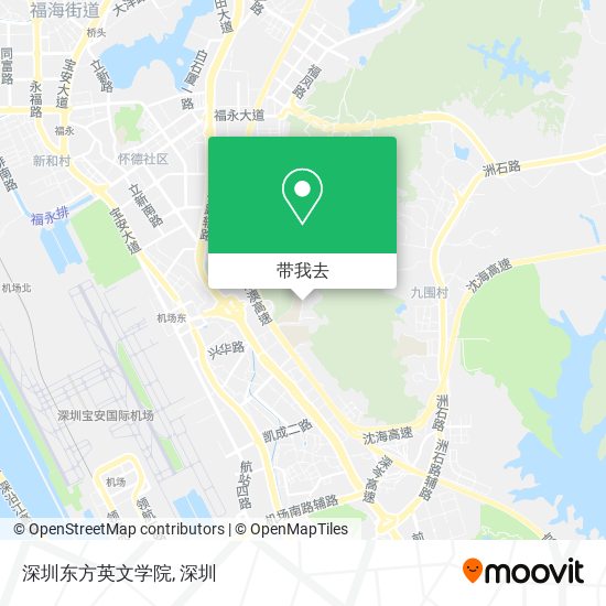 深圳东方英文学院地图