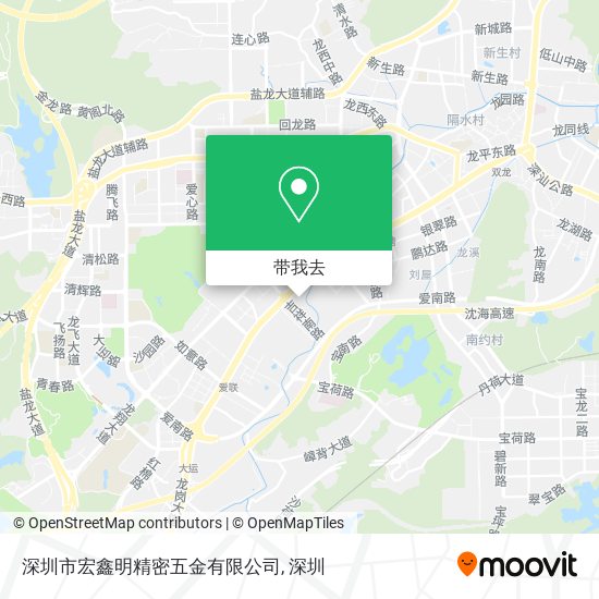 深圳市宏鑫明精密五金有限公司地图