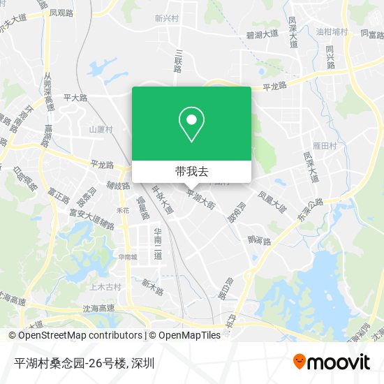 平湖村桑念园-26号楼地图