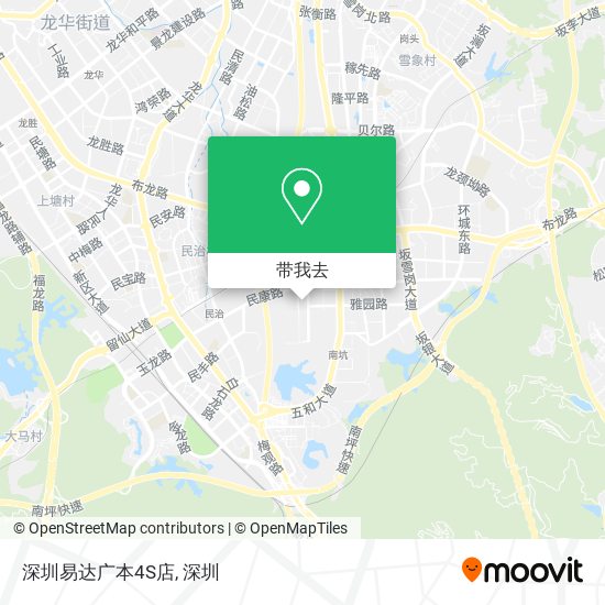 深圳易达广本4S店地图