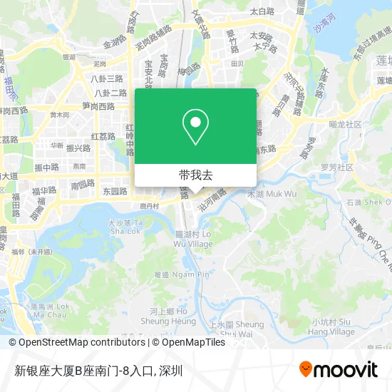 新银座大厦B座南门-8入口地图