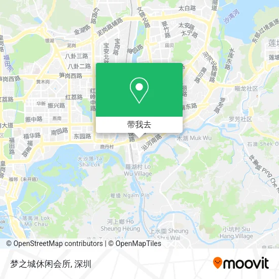 梦之城休闲会所地图