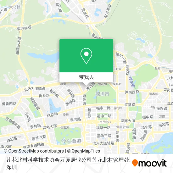 莲花北村科学技术协会万厦居业公司莲花北村管理处地图