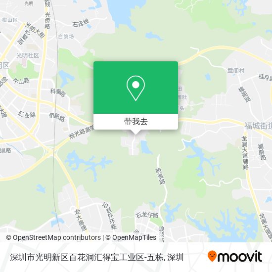 深圳市光明新区百花洞汇得宝工业区-五栋地图