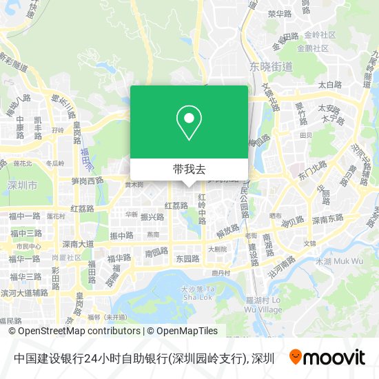 中国建设银行24小时自助银行(深圳园岭支行)地图