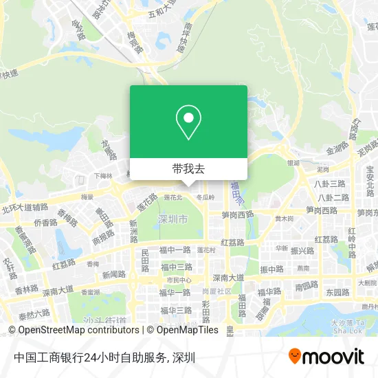 中国工商银行24小时自助服务地图