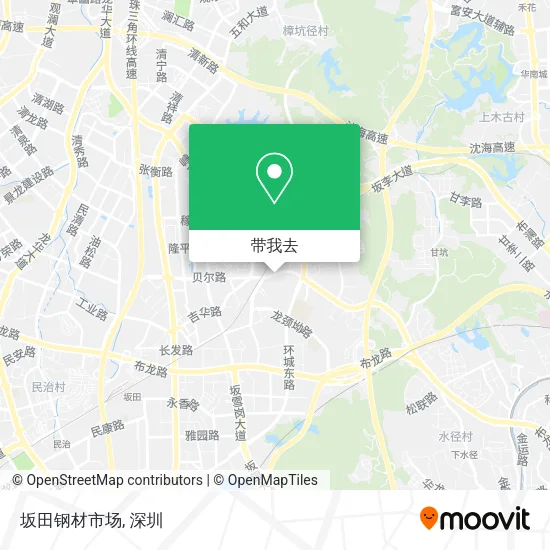 坂田钢材市场地图