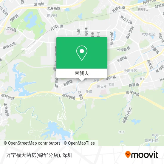 万宁福大药房(锦华分店)地图