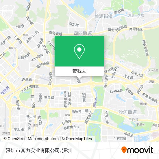 深圳市其力实业有限公司地图