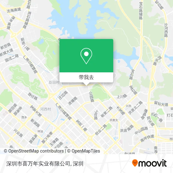 深圳市喜万年实业有限公司地图
