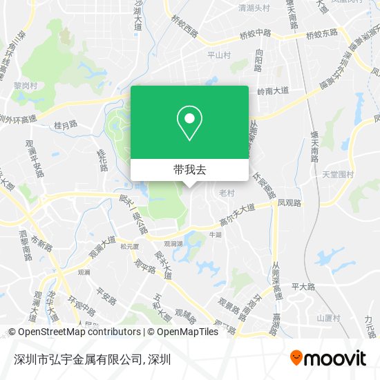 深圳市弘宇金属有限公司地图